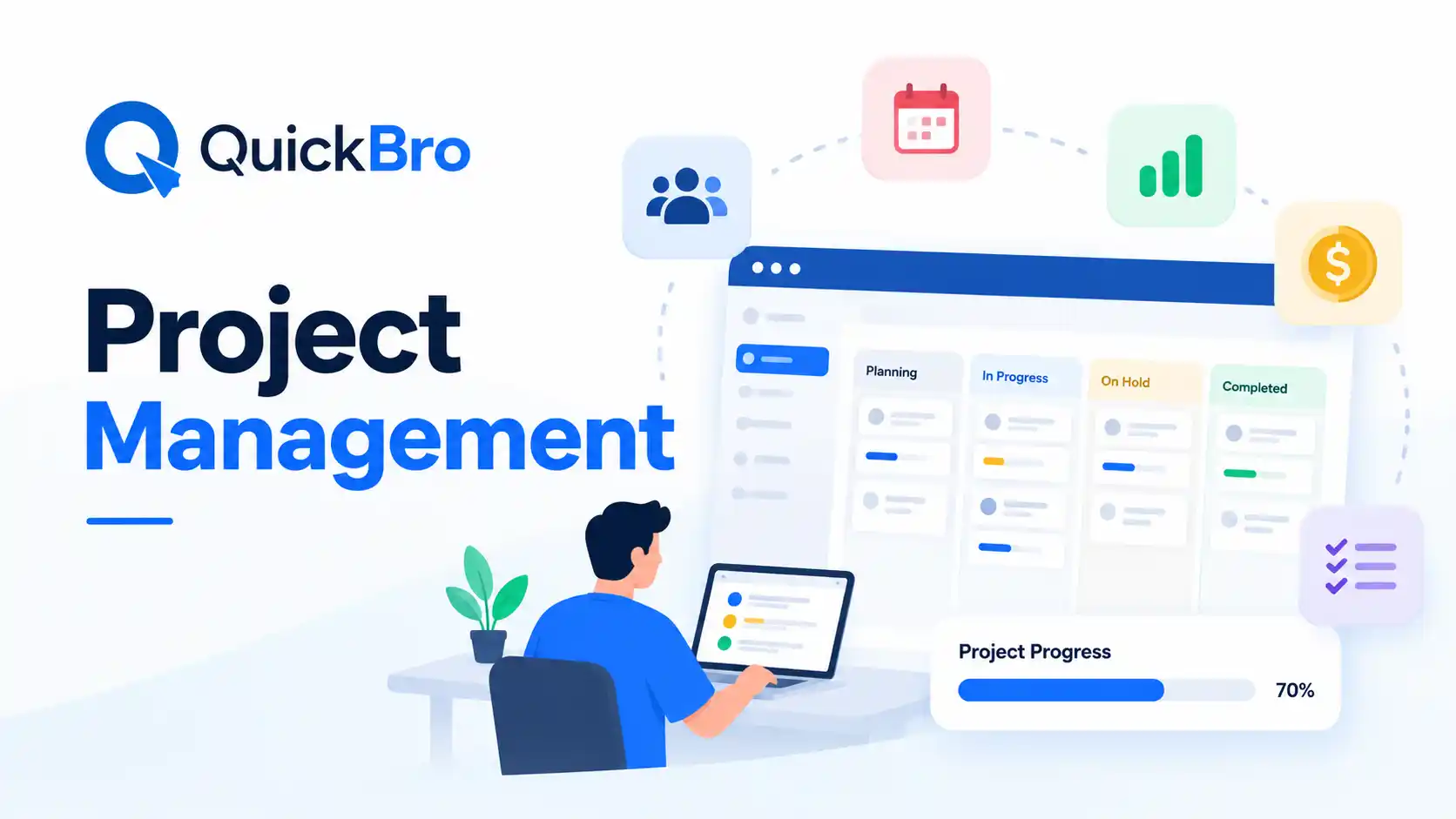 Projects Management in QuickBro